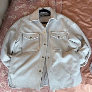 Zara Light Gray Shacket